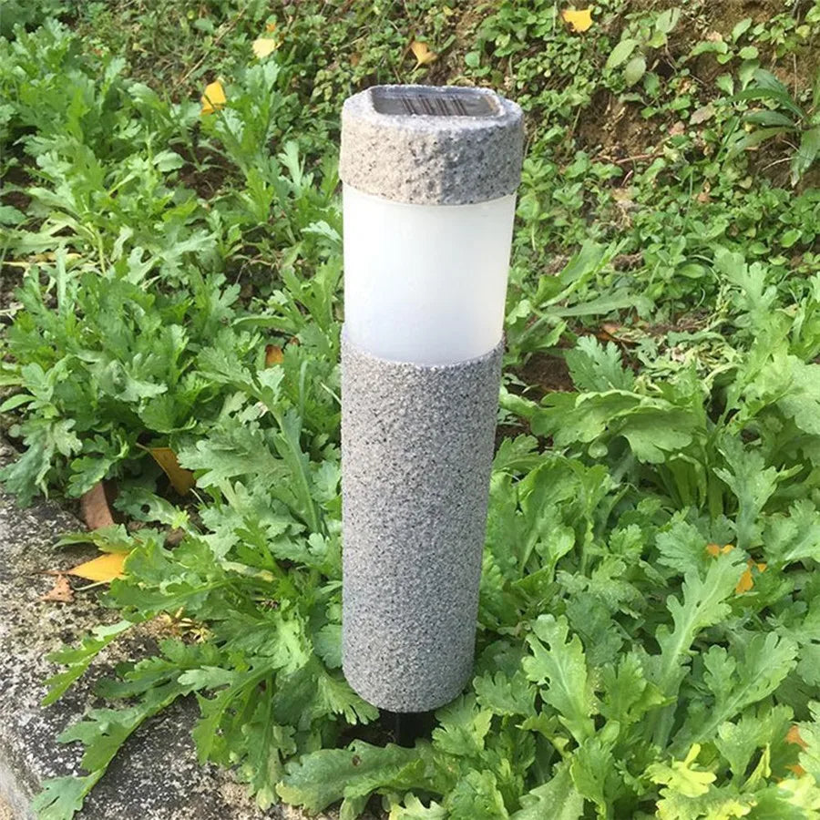 SteenLuxe - Moderne Steenkolomlamp voor Buitenverlichting