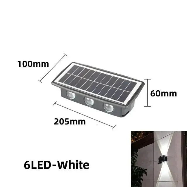 SunFlow - Solar LED Wandlamp voor Buiten