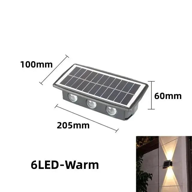 SunFlow - Solar LED Wandlamp voor Buiten