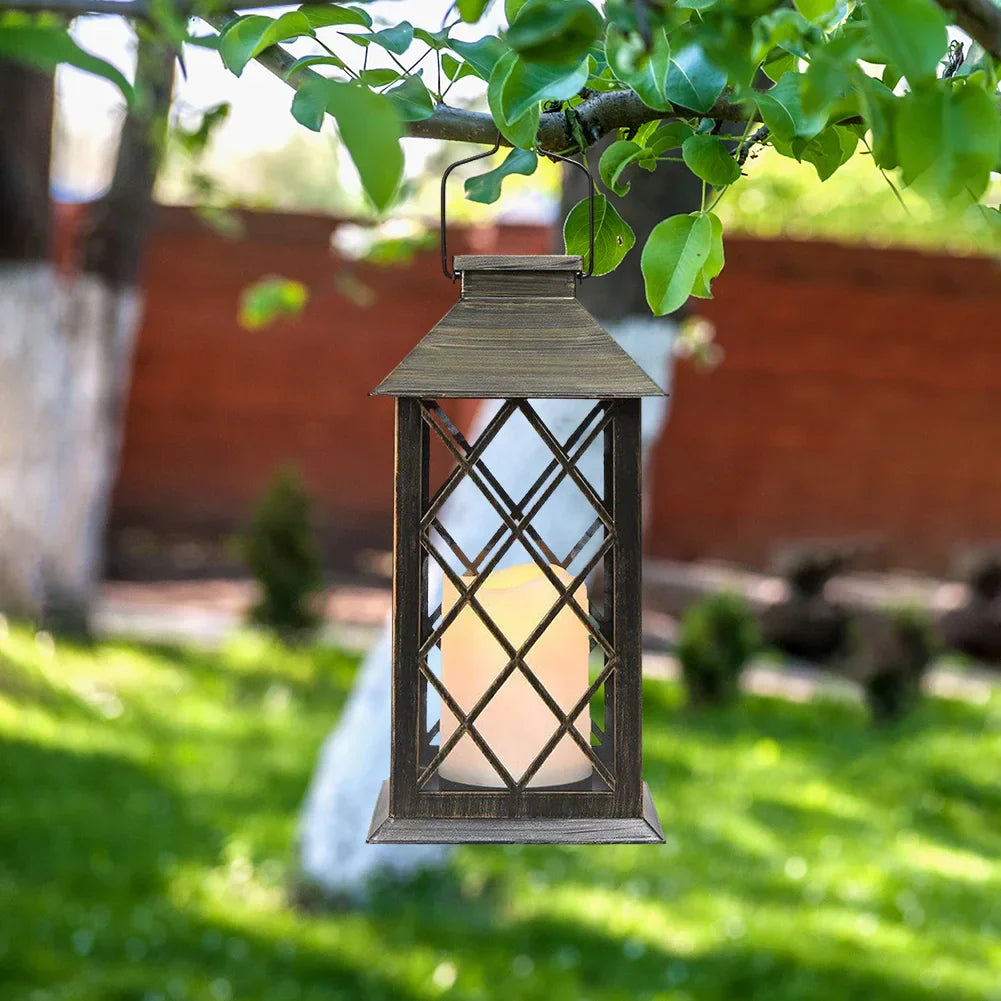 SunGlow - Solar Kaarslantaarn voor Sfeervolle Buitenverlichting