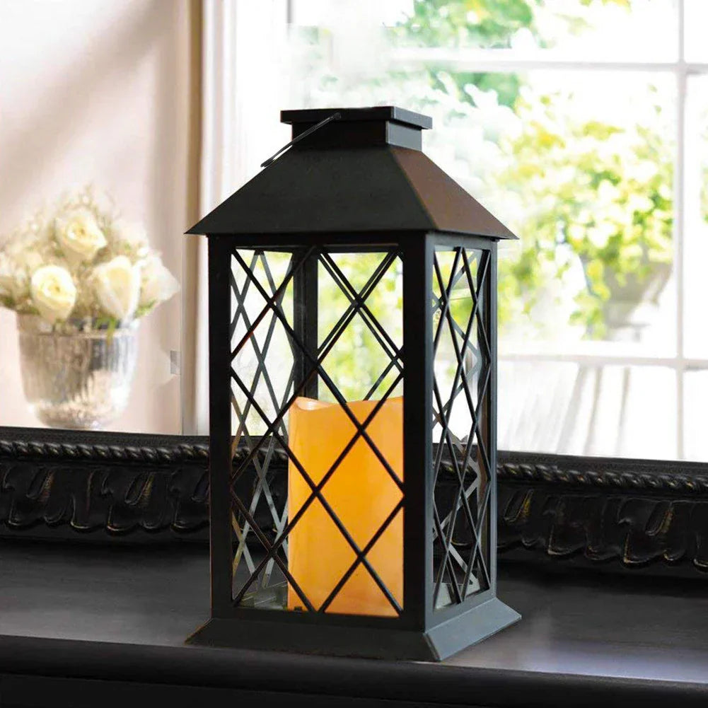 SunGlow - Solar Kaarslantaarn voor Sfeervolle Buitenverlichting