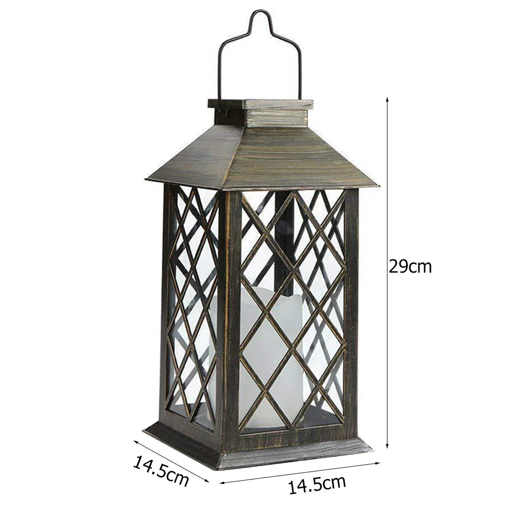 SunGlow - Solar Kaarslantaarn voor Sfeervolle Buitenverlichting