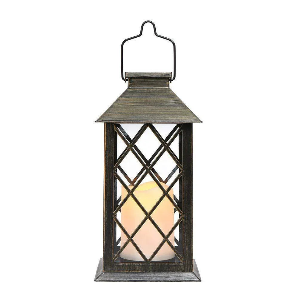 SunGlow - Solar Kaarslantaarn voor Sfeervolle Buitenverlichting