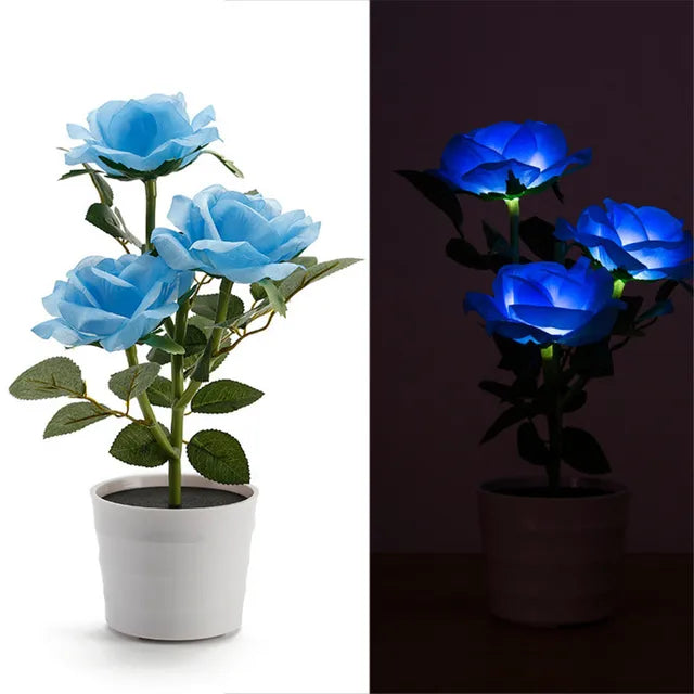 FloraGlow - Solar Rozenlantaarn voor Tuinverlichting