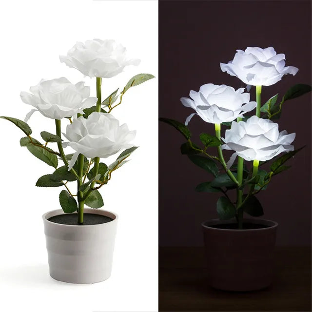 FloraGlow - Solar Rozenlantaarn voor Tuinverlichting
