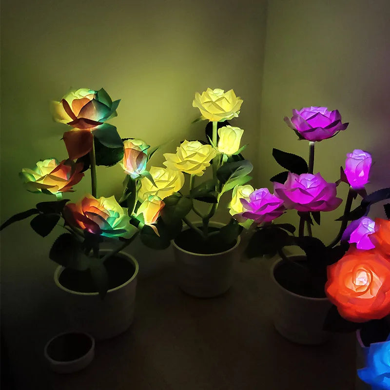 FloraGlow - Solar Rozenlantaarn voor Tuinverlichting