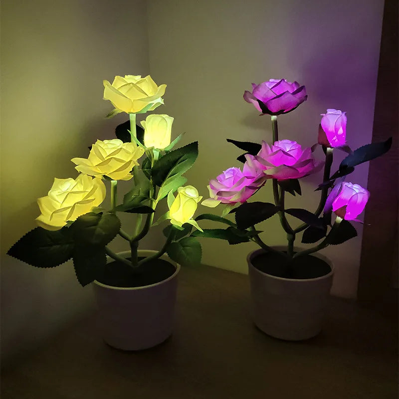 FloraGlow - Solar Rozenlantaarn voor Tuinverlichting