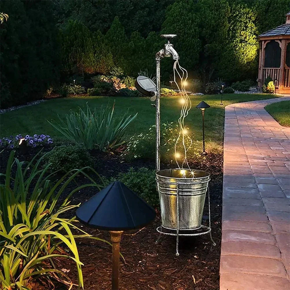 AquaGlowTap - Solar Bewatering Kraanverlichting voor Buiten