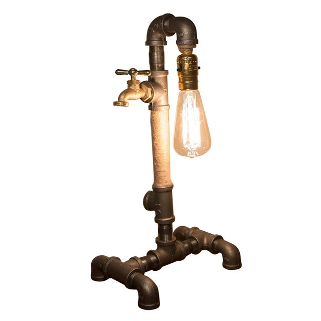SteamLuxe - Industriële Retro Tafellamp met Uniek Ontwerp