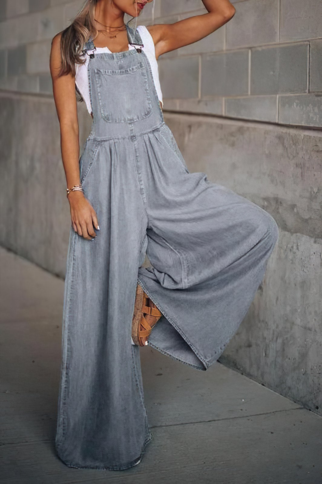 Denim Jumpsuit met Stijlvolle Pasvorm | Comfort en Trendy Design