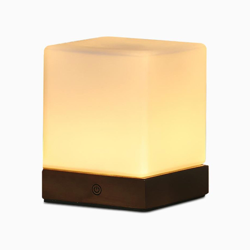CubeGlow - Draadloze LED Tafellamp op Batterijen voor Nordic Mini Bureauverlichting | Compact en Stijlvol Design