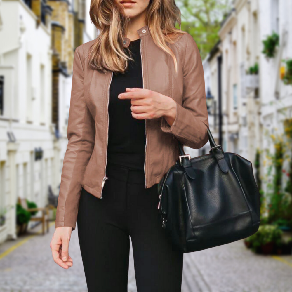 EliteStyle - Damesmode Leren Jas