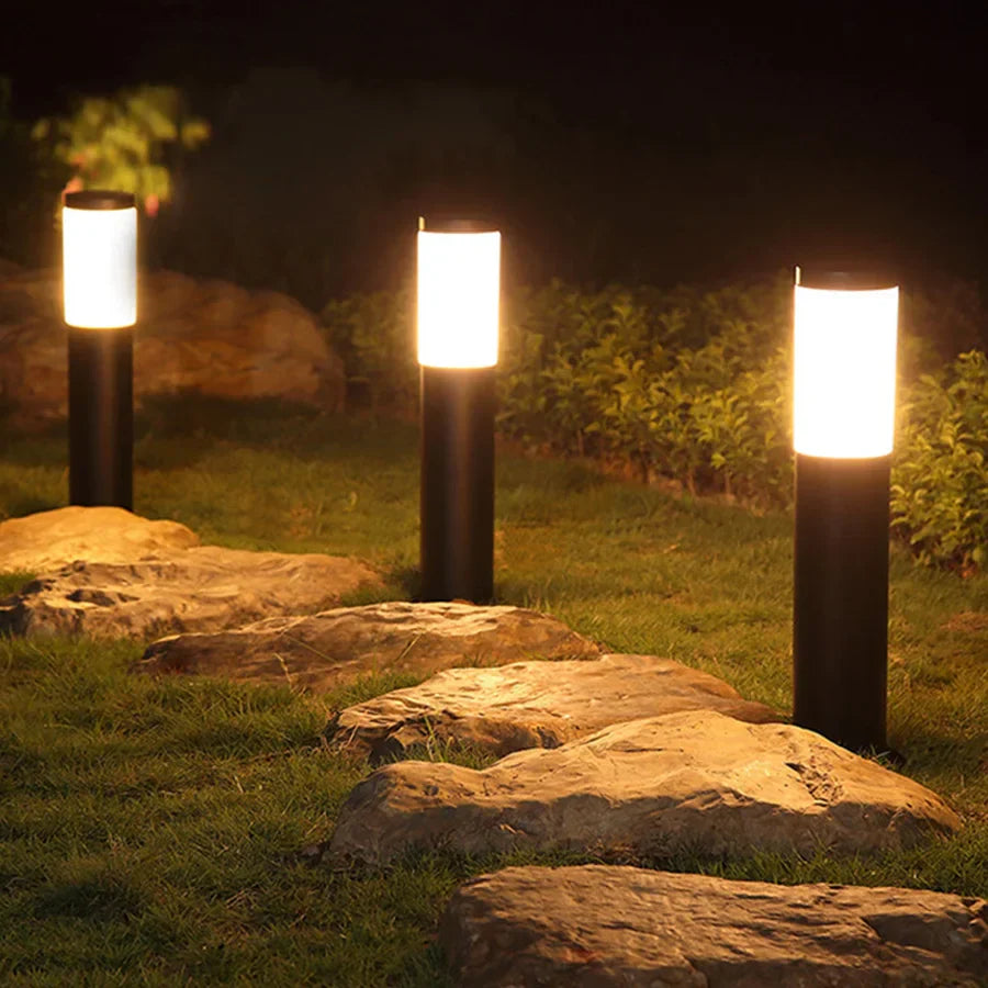 GlowShield - Roestvrijstalen Tuinlamp | Weerbestendige Tuinverlichting