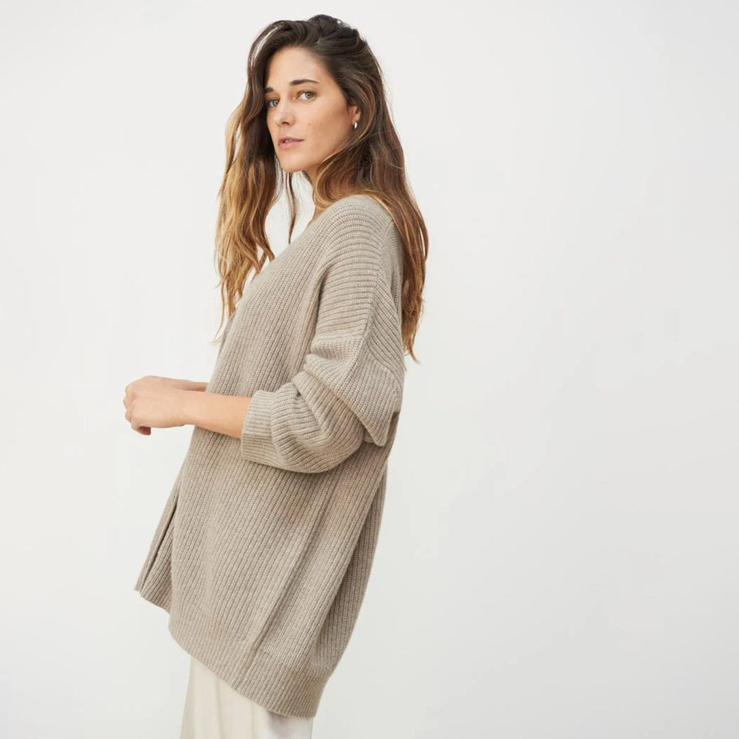 Sofie - Knusse Gebreide Vest met Knoopsluiting voor Dames