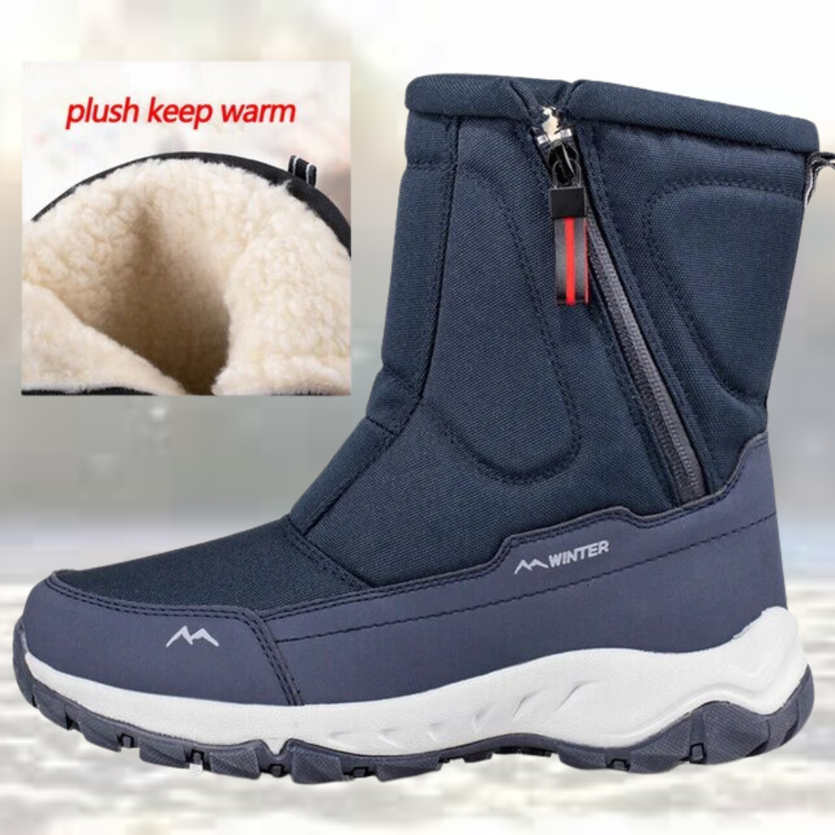 Livia - Modieuze Mesh Halfhoge Winterlaarzen | Comfortabele Sneeuwlaarzen voor Dames