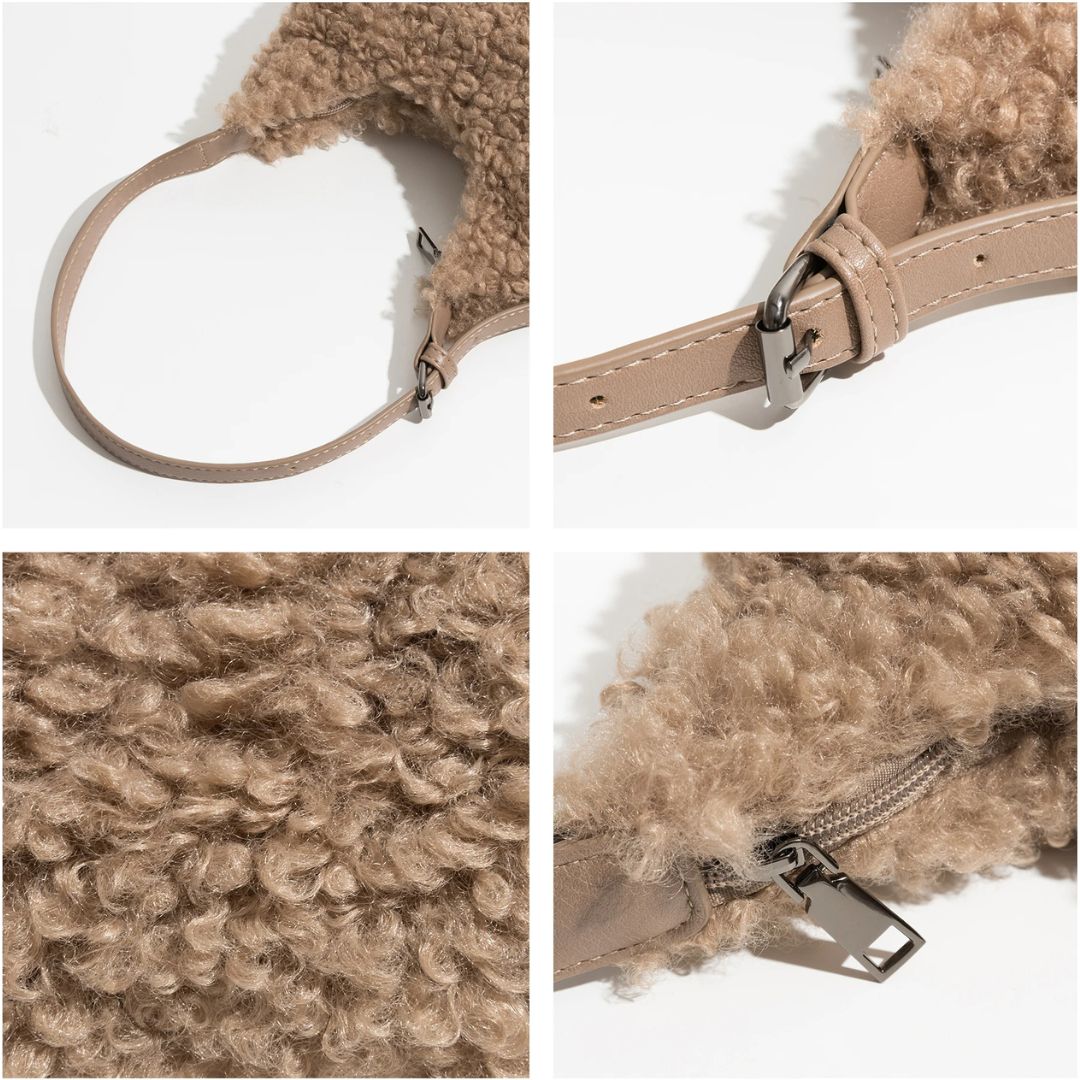 Kira - Luxe Kunstbont Schoudertas | Trendy en Comfortabel