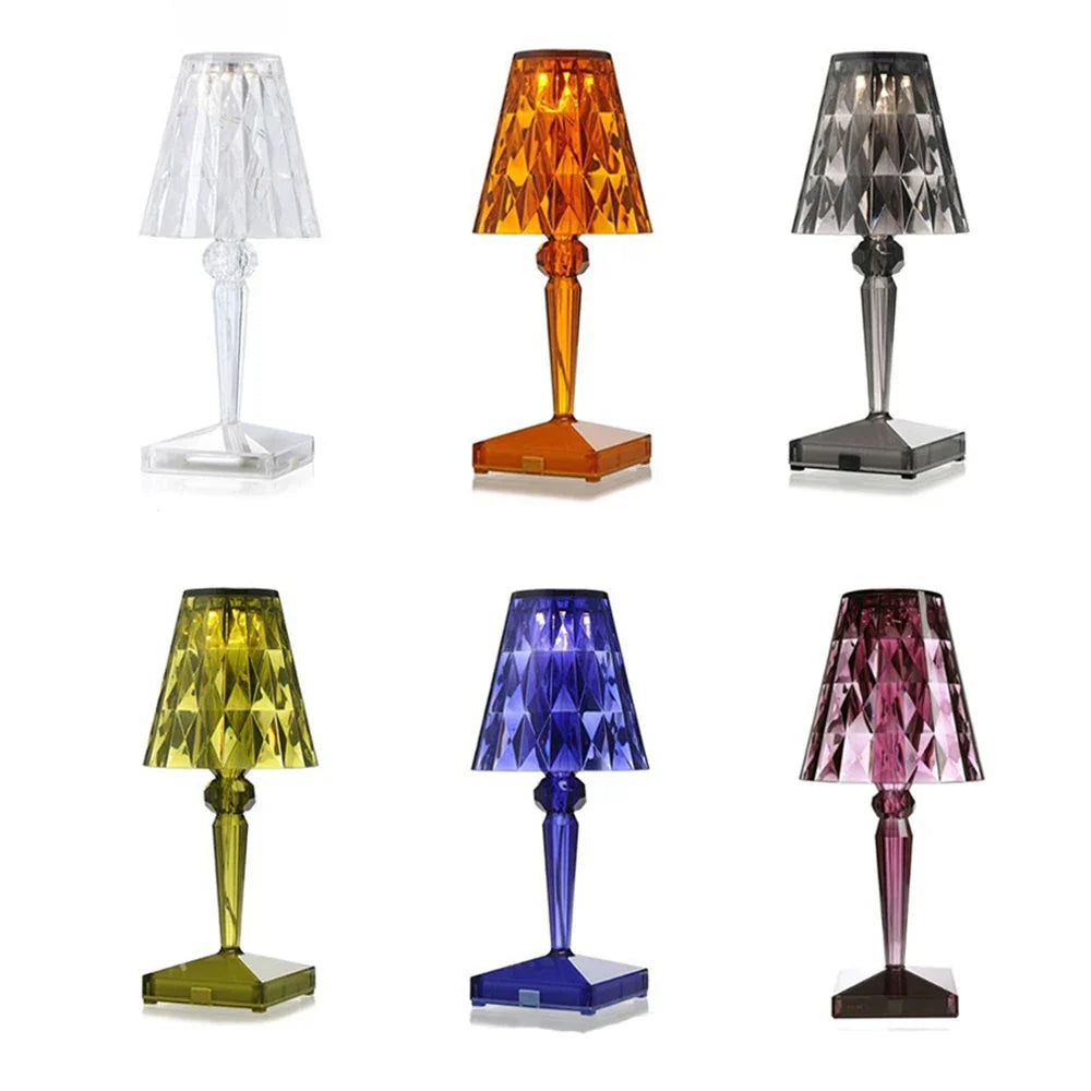 CrystalGlow - Luxe Acryl Kristallen Tafellamp | Elegante Sfeerverlichting