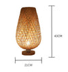 EcoBambooCraft - Vintage Bamboe Handgemaakte Lampen voor Stijlvol Interieur