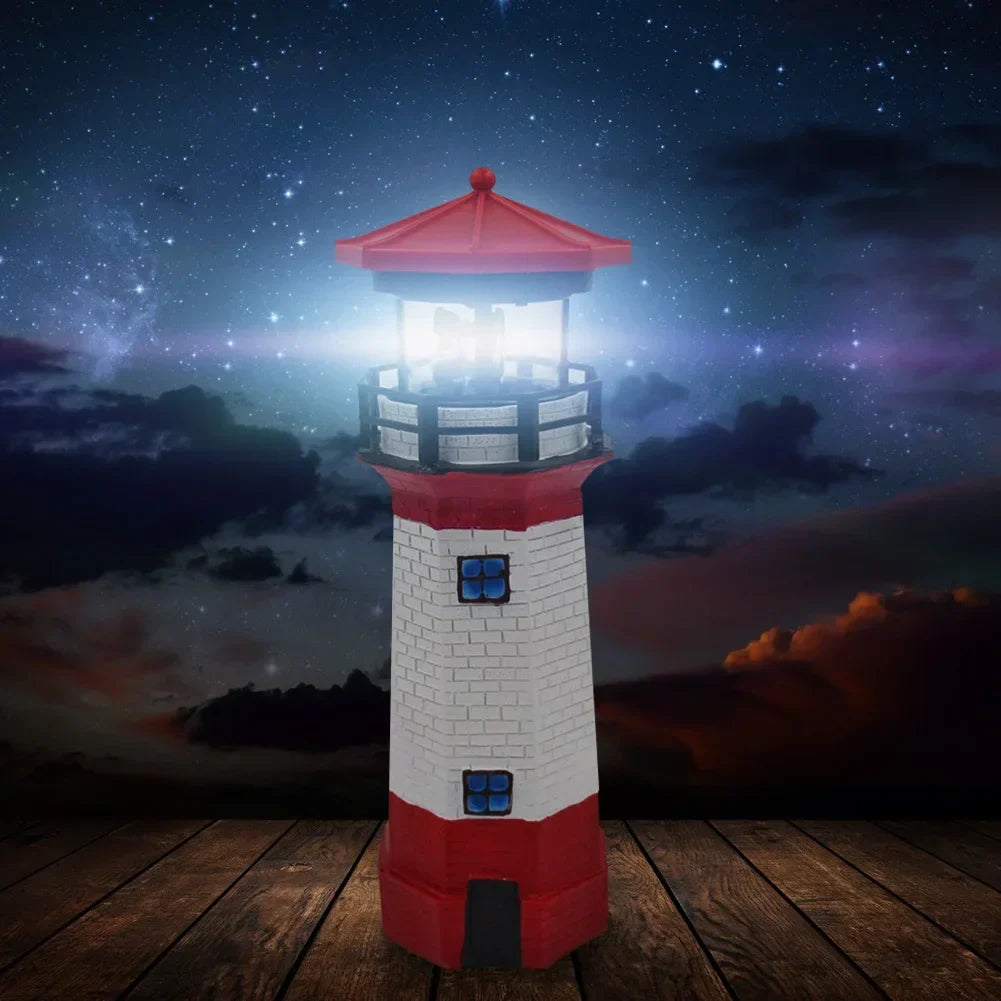 ShoreBeam - Vuurtoren LED Zonnelamp voor Buitenverlichting