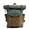 Waxed Canvas Rolltop Rugzak | LundaStyle – Duurzaam en Stijlvol voor Avonturiers