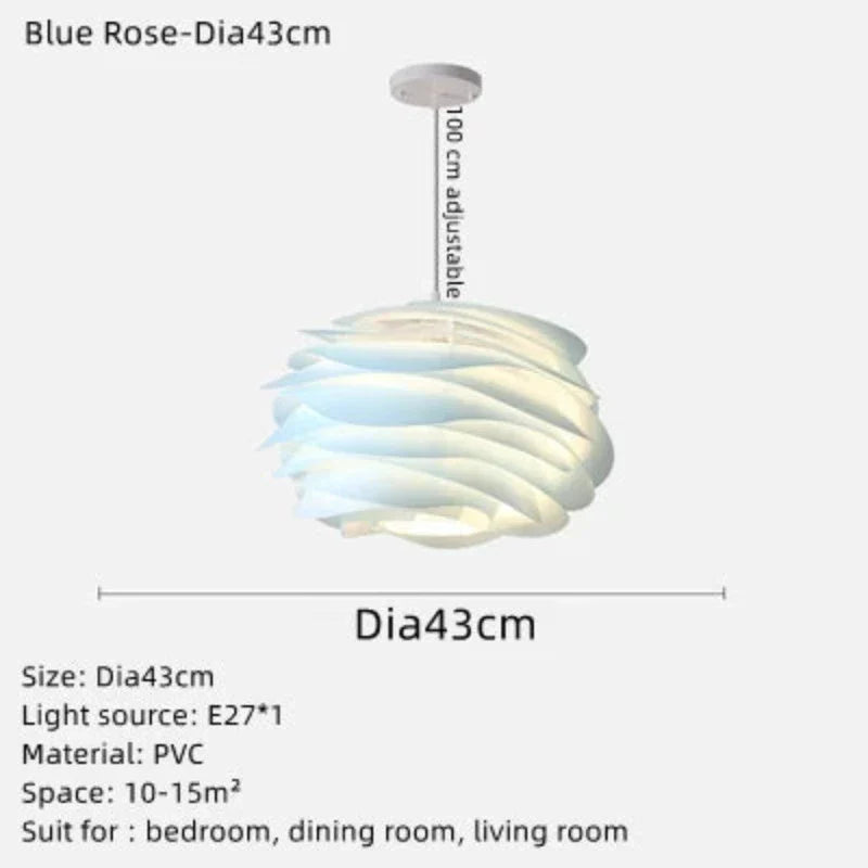 PetalGlow - Elegante Rozenkrans Plafondlamp voor Luxe Verlichting