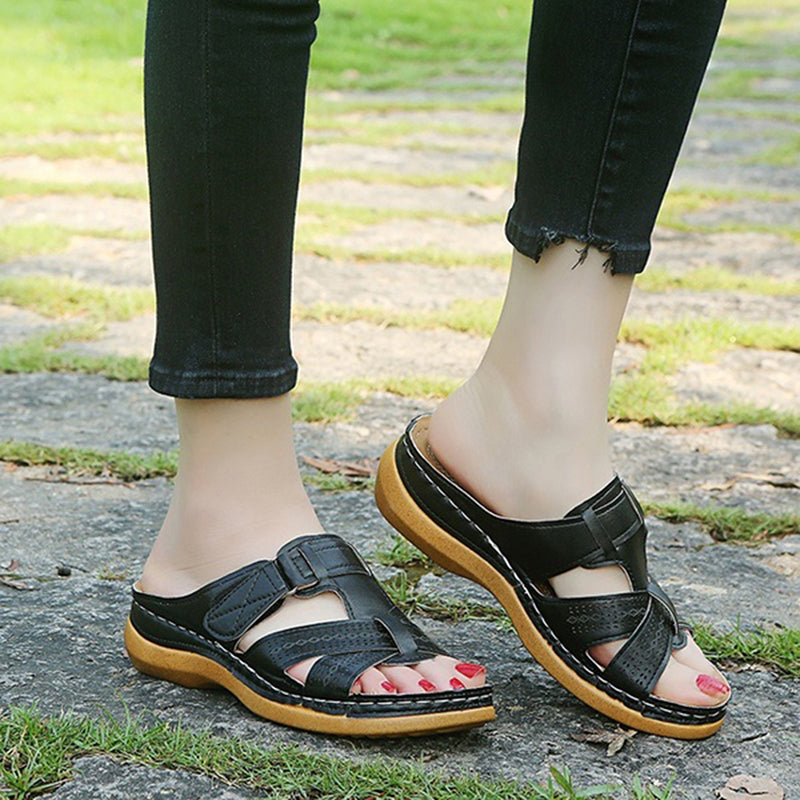 Elise – Brede Wedge Sandalen | Comfortabele en Stijlvolle Zomersandalen voor Dames
