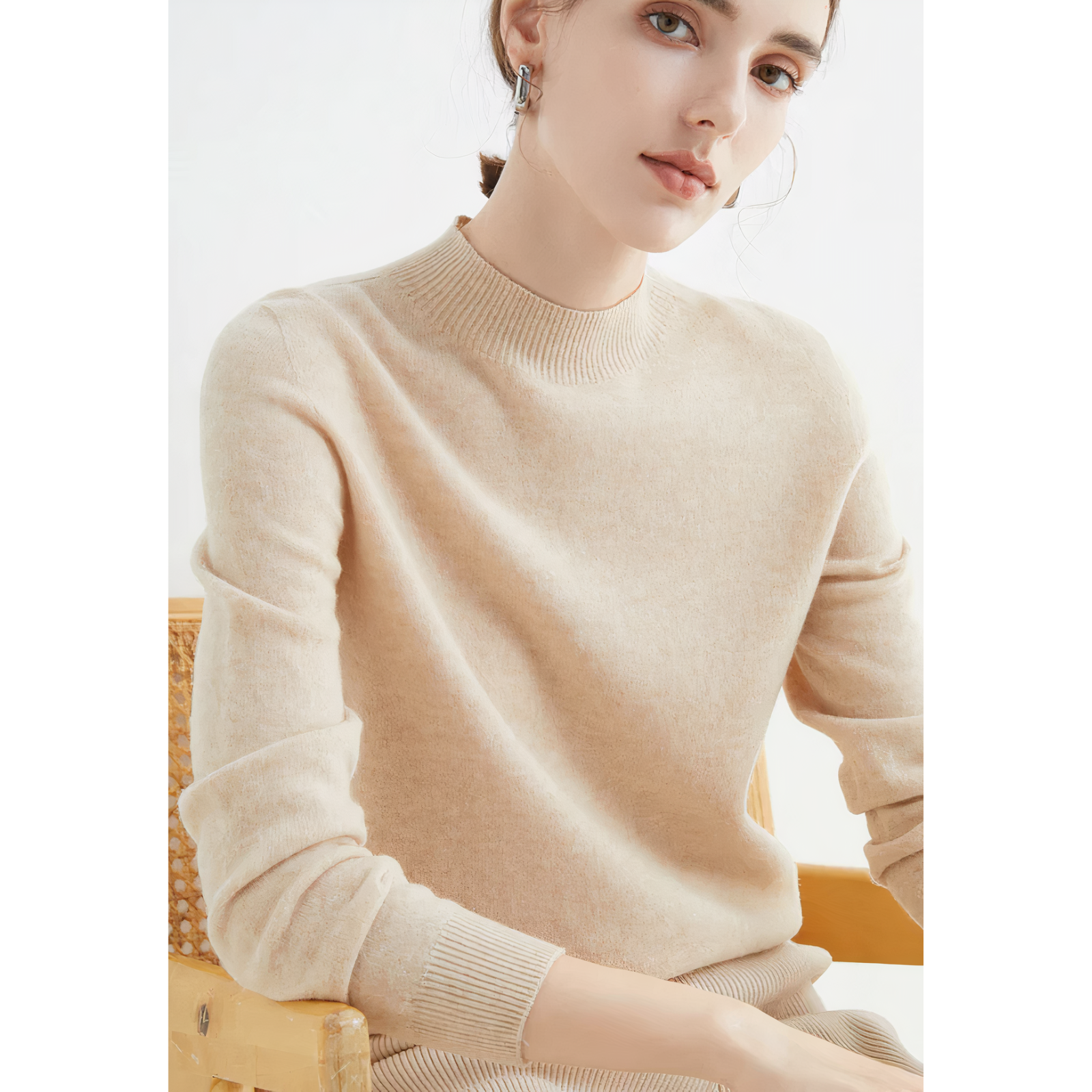 OrestinaSoft - Kasjmier Gebreide Damestrui - Luxe en Comfort