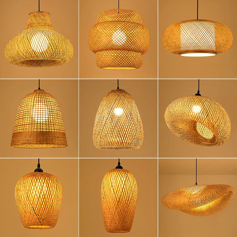NatuurLicht - Handgemaakte Rotan Kroonluchter voor Boho Interieur