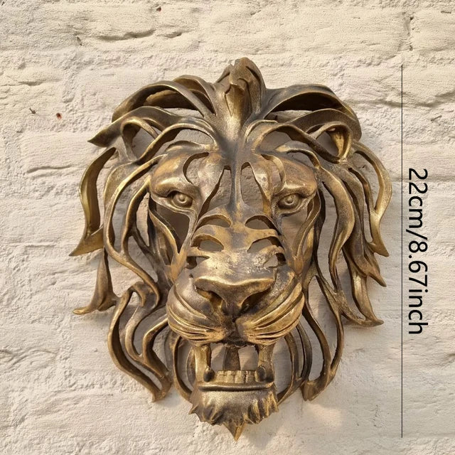 RoyalPride - Leeuwenkop Wandsculptuur | Krachtige Dierenkop Decoratie