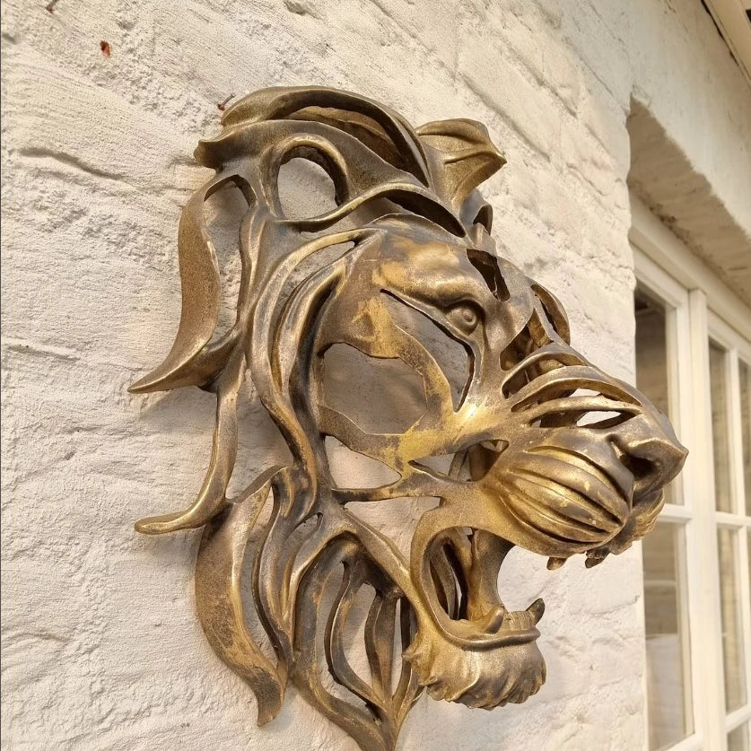 RoyalPride - Leeuwenkop Wandsculptuur | Krachtige Dierenkop Decoratie
