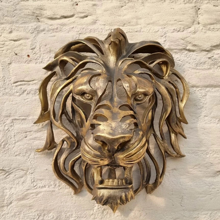 RoyalPride - Leeuwenkop Wandsculptuur | Krachtige Dierenkop Decoratie