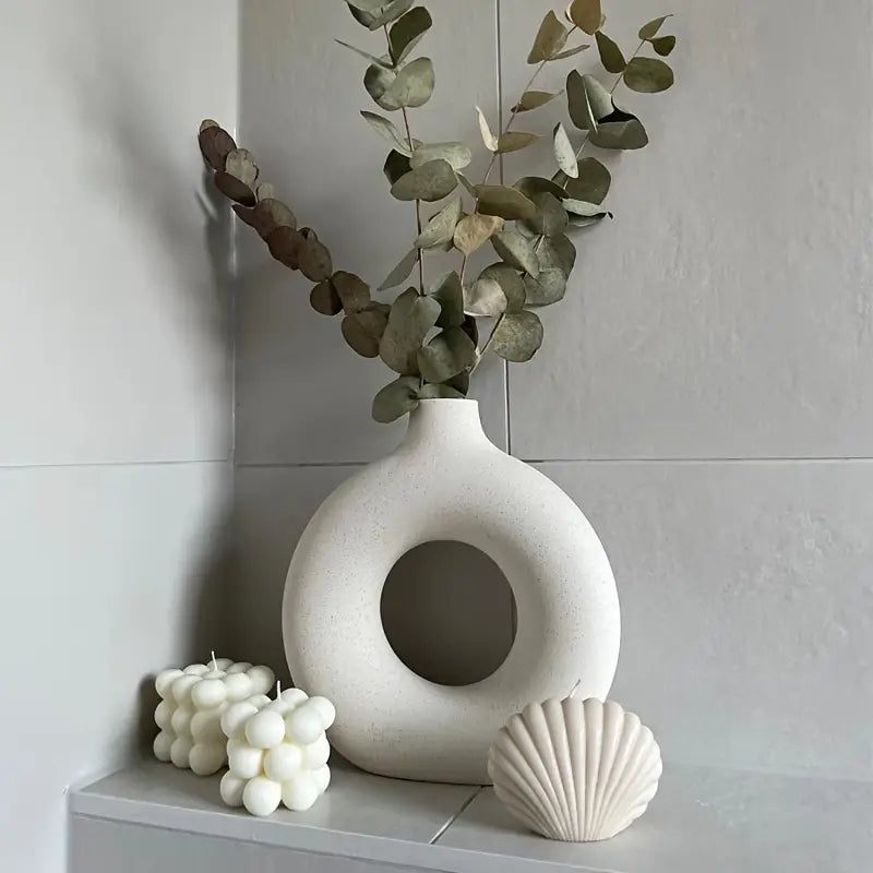 SerenVaas - Elegante Glazen Vaas voor een Rustgevend Interieur | Stijlvolle Woondecoratie
