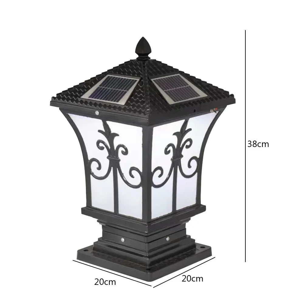 SolarLuxe Retro - Vintage Zonne-energie Buitenverlichting