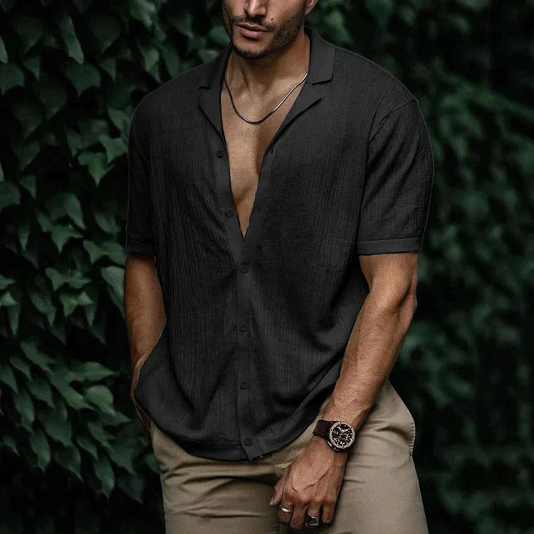 Refined Cut and Summer Style – Lightweight Linen Shirt for Men