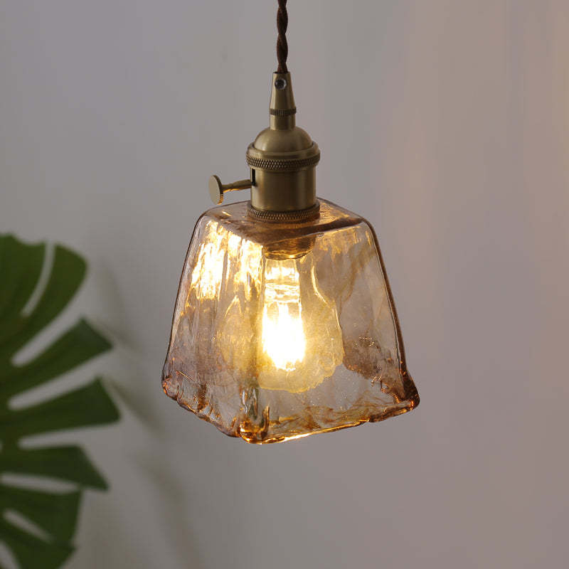 LumiRetro - Retro LED Hanglampen van Gouden Metaal en Glas voor Slaapkamer, Woonkamer en Eetkamer