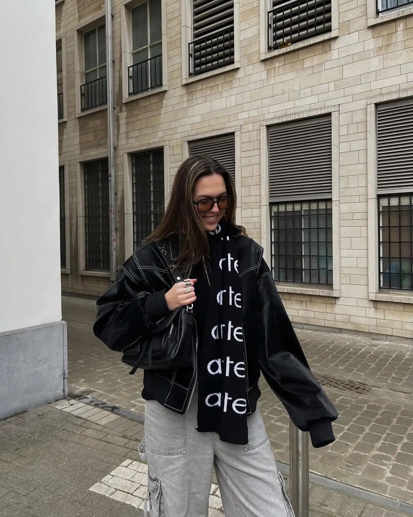Emma – Oversized Leren Jas voor Dames | Trendy en Comfortabel