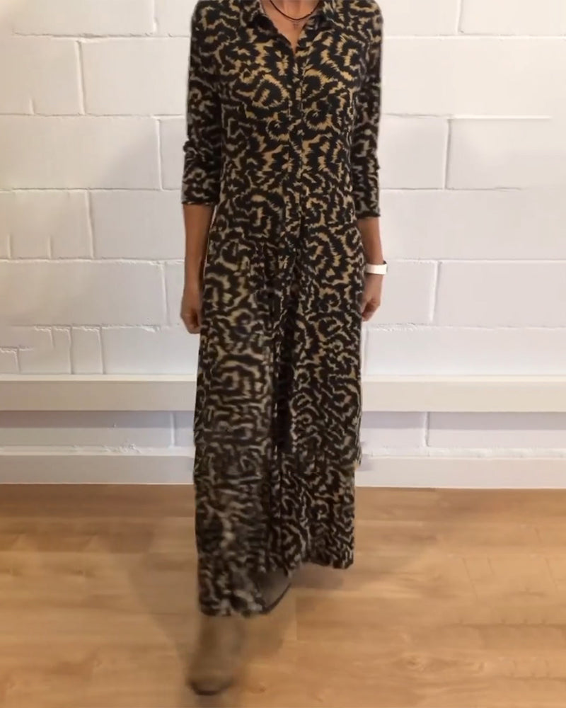 Sofia - Elegant Maxikleed met Lange Mouwen