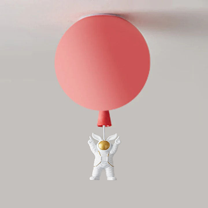 LunarAstral Moderne LED Plafondlamp - Maan en Astronaut Design van Acryl voor Slaapkamer en Kinderkamer