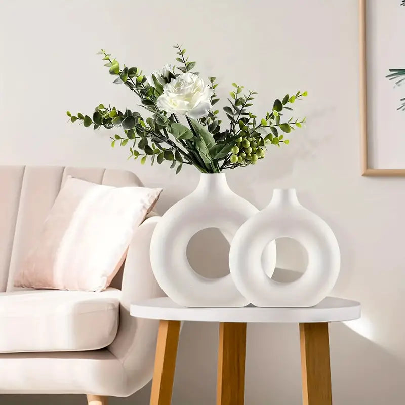 SerenVaas - Elegante Glazen Vaas voor een Rustgevend Interieur | Stijlvolle Woondecoratie