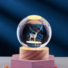 CrystalGlow - 3D Kristallen Nachtlamp met LED Verlichting voor Sfeervol Interieur