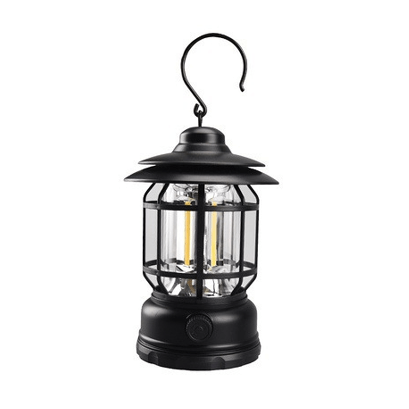 VintageGlow - Draagbare Retro Campinglamp voor Buitenverlichting