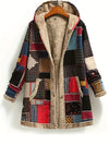 RetroChic - Patchwork Kapuzenjacke voor Dames | Unieke Vintage Stijl