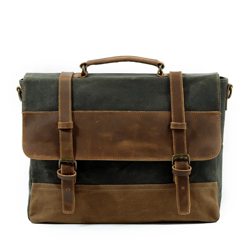 Waxed Canvas Messenger Tas | NorthernStyle – Duurzaam en Stijlvol voor Dagelijks Gebruik
