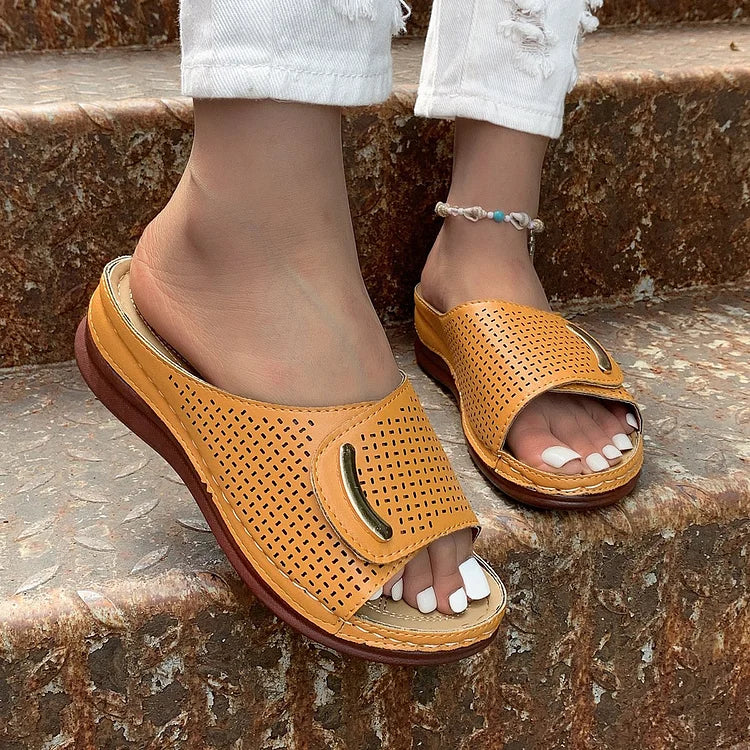 Sophia - Orthopedische Peep-Toe Sandalen | Comfortabele en Stijlvolle Zomersandalen voor Dames