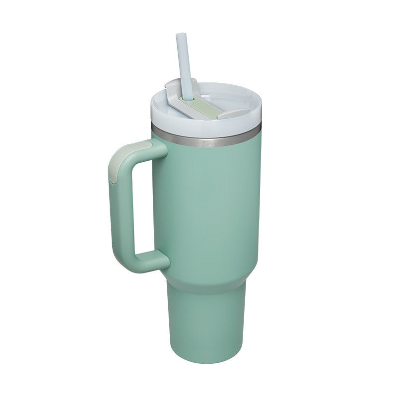 ChillCup - Dubbelwandige Thermo Mok met Handvat en Rietje | 40 oz