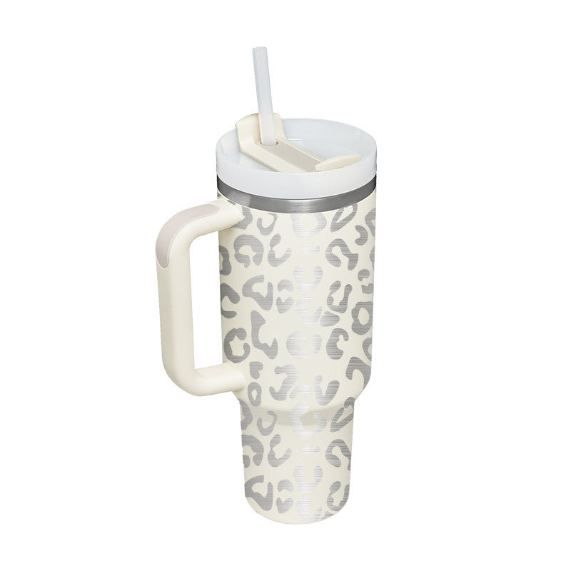 ChillCup - Dubbelwandige Thermo Mok met Handvat en Rietje | 40 oz