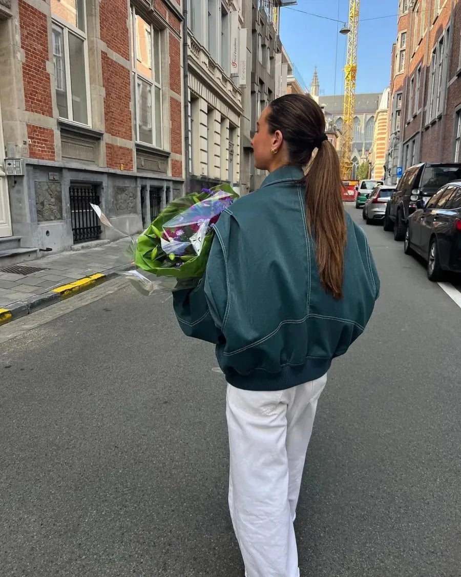 Liselotte – Oversized Leren Jas voor Dames