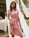 Roze Boho Stijl Jurk | Stijlvolle Bohemian Jurk voor Zomerse Dagen