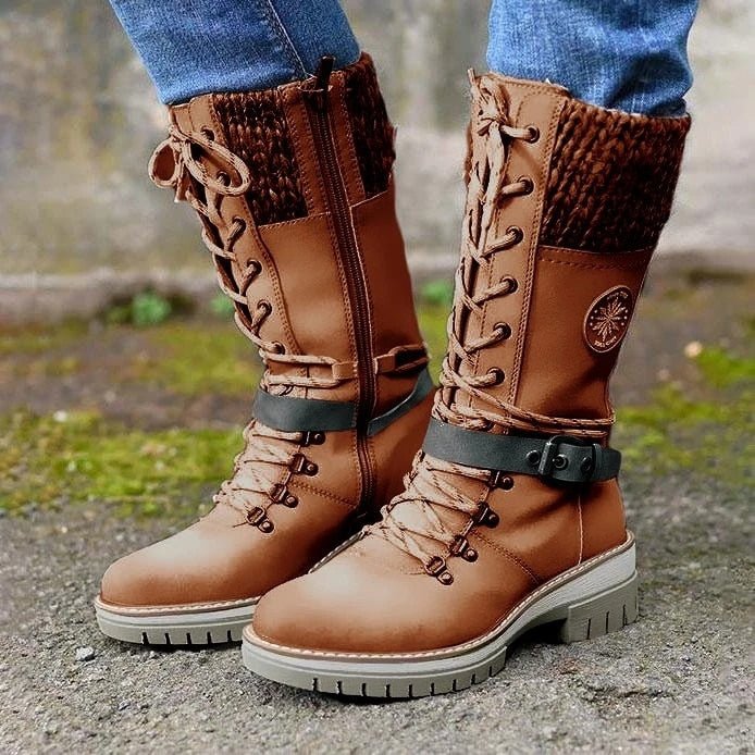 TimberLine Damesstiefels met Comfortabele Pasvorm en Antislipzool | Winterse Dameslaarzen voor Veiligheid en Comfort
