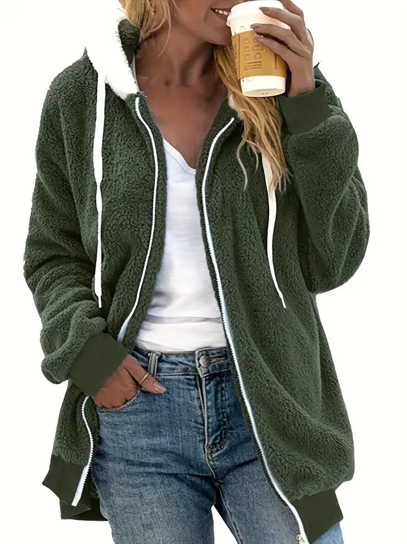Melina - Oversized Teddyjas voor Dames | Warme en Stijlvolle Winterjas